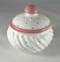 Gmundner Keramik-Dose/Zucker Guglhupf